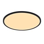 Nordlux LED Plafondlamp Oja 60 Zwart 38W 3000lm - 827 Zeer Warm Wit | 600mm - IP20 - 3-staps Dimbaar