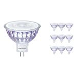 Voordeelpak 10x Philips Corepro LED Spot GU5.3 MR16 7W 621lm 36D - 830 Warm Wit | Vervangt 50W
