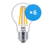 Voordeelpak 6x Philips Corepro LED Lamp E27 Peer Helder 10.5W 1521lm - 840 Koel Wit | Vervangt 100W