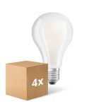 Voordeelpak 4x Ledvance  Classic LED E27 Peer Filament Mat 24W 3452lm - 827 Zeer Warm Wit | Vervangt 200W