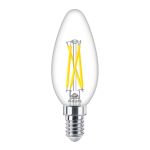Philips MASTER LED E14 Kaars Filament Helder 2.5W 340lm - 922-927 Dim To Warm | Beste Kleurweergave - Dimbaar - Vervangt 25W