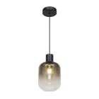 D'Lite Pendelarmatuur Leffinge Smokey Glas | Geschikt Voor 1x E27